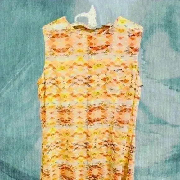 CAbi long sheer medium Avery Tunic colorful southwestern design - Picture 3 of 8